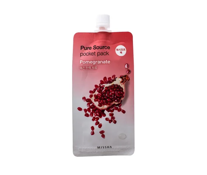 Маска для обличчя з екстрактом граната Missha Pure Source Pocket Pack Pomegranate, 10 мл