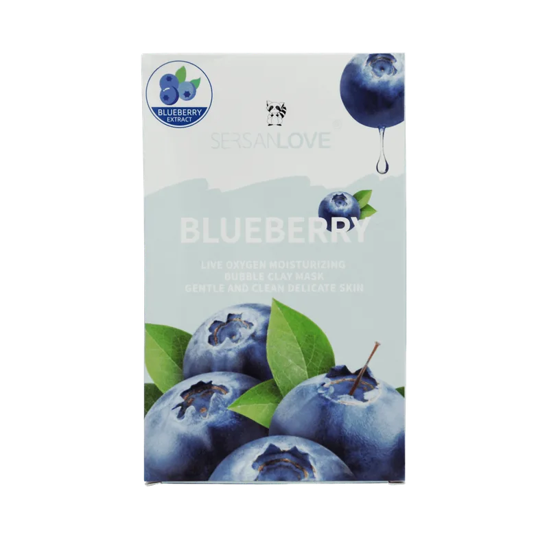 Маска для обличчя Sersanlove Blueberry Live Oxygen Bubble Mask киснева з екстрактом чорниці 110 мл