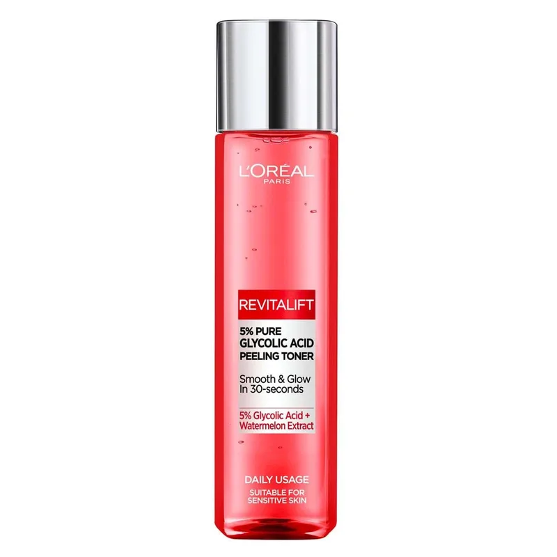 Тонік-пілінг для обличчя L`Oreal Revitalift з гліколевою кислотою, 180 мл