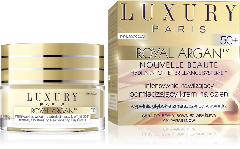Luxury Paris крем для обличчя омолоджуючий денний 50+ Royal Argan, 50 мл
