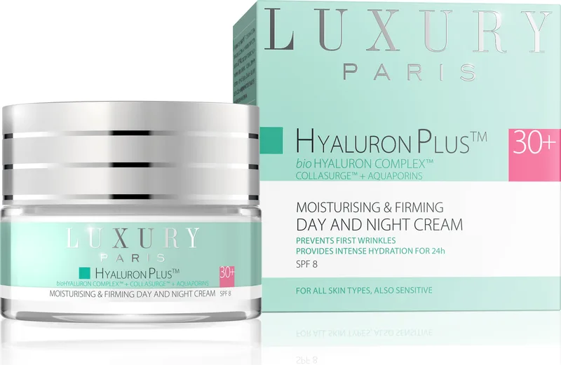 Luxury Paris крем для обличчя моделюючий день/ніч 30+ Hyaluron Plus, 50 мл