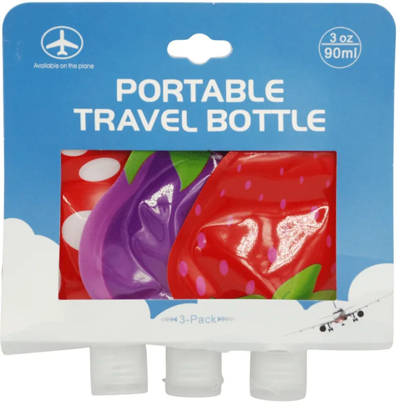 Набір м'яких дорожніх ємностей YUMO Portable Travel Bottle 90 мл 3 шт