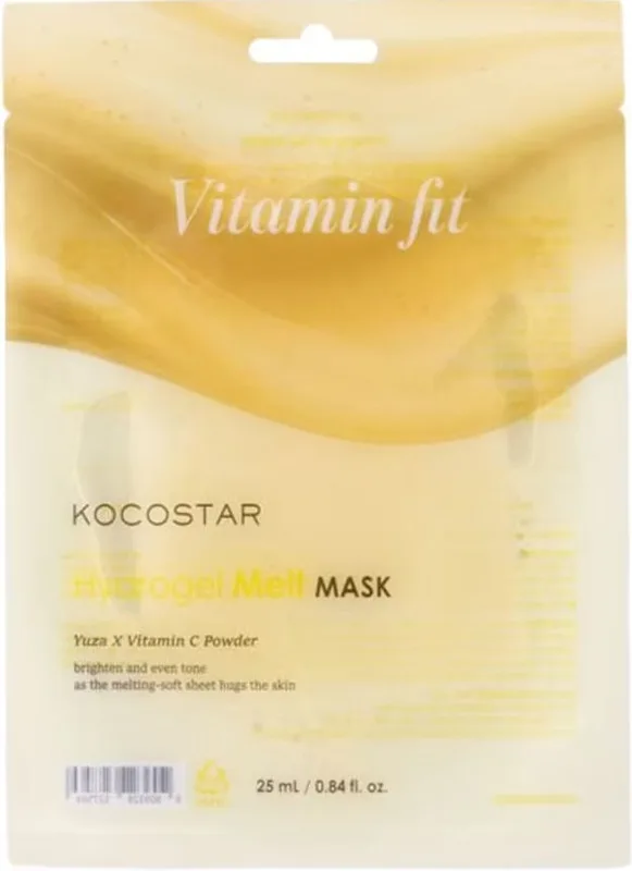Маска гідрогелева для обличчя Kocostar Fit Hydrogel Melt Mask біорозчинна з вітамінами 25 мл