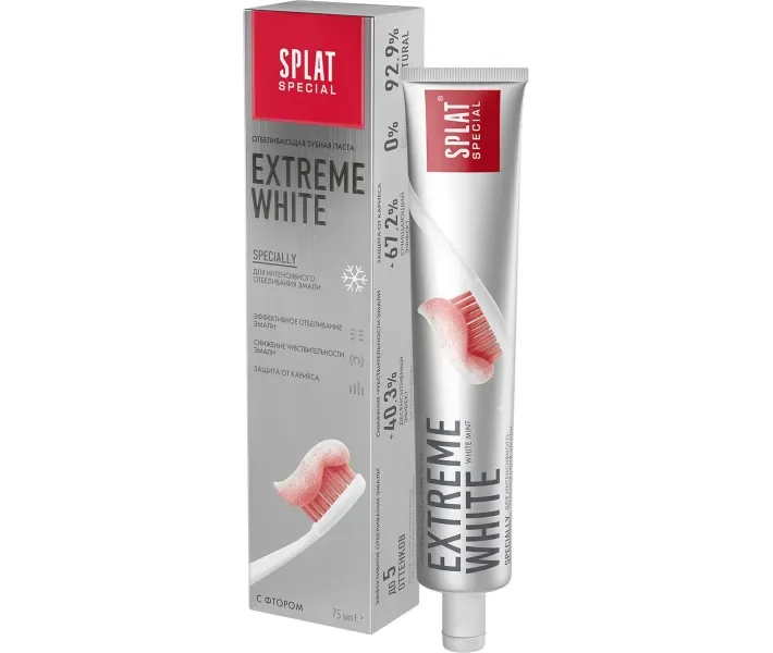 Зубна паста SPECIAL SPLAT - EXTREME WHITE / Екстра відбілювання 75 мл (7640168930271)