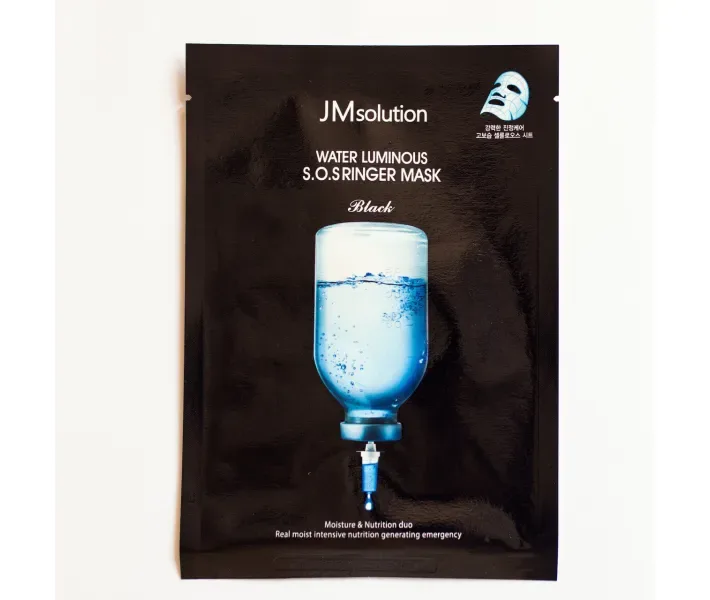 Тканинна маска глубокоувлажняющая JMsolution Water Luminous S.O.S Ringer Mask-Black 30 мл