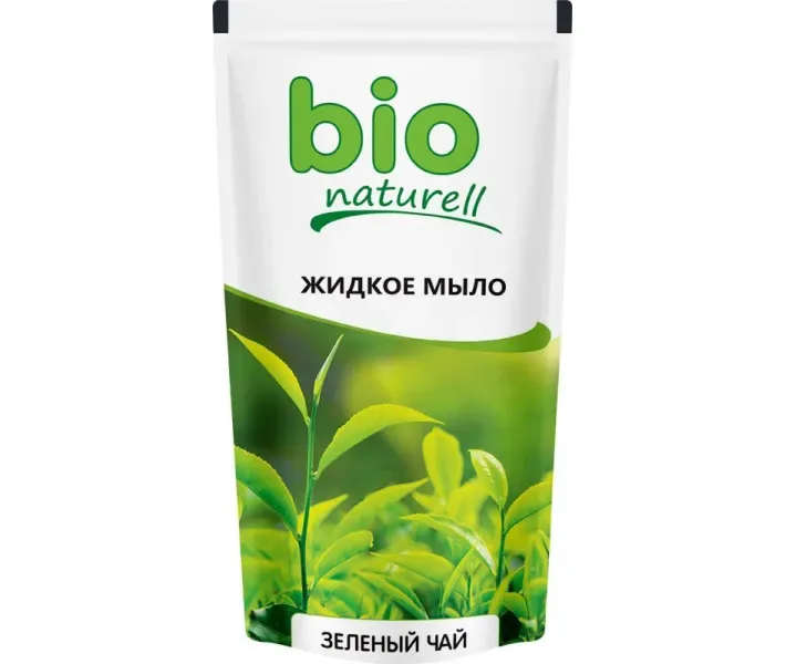 Bio Naturell дой-пак Рідке мило «Зелений чай» 500мл (4820168431371)