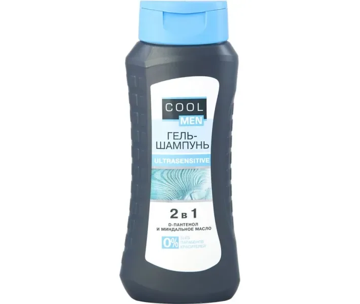 Гель-шампунь 2 в 1 Cool Men Ultrasensitive 400 мл