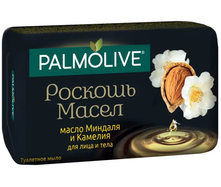 Palmolive Розкіш Масел туалетне мило з маслом мигдалю і Камелії, 90 г (8693495050166)