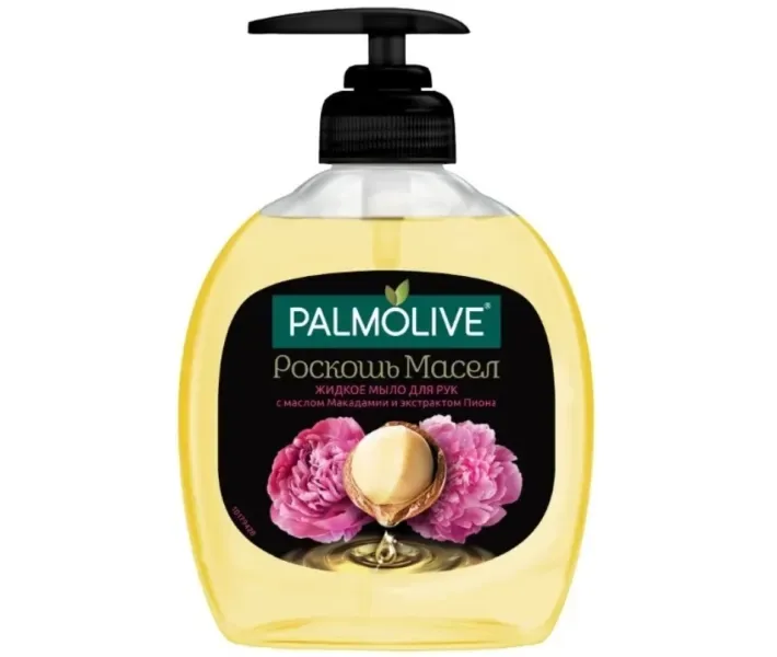 Palmolive Розкіш Масел рідке мило з маслом Макадамії і екстрактом півонії, 300 мл (8693495053860)