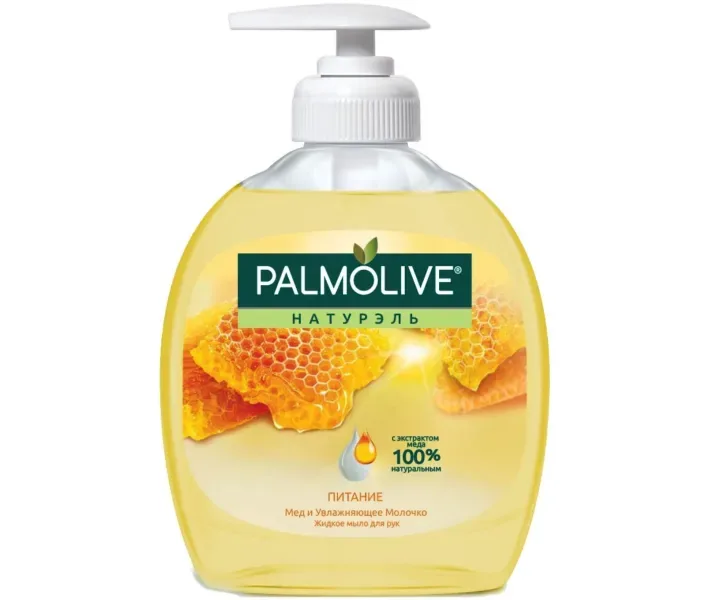 Palmolive Натурель Харчування Мед і Зволожуюче молочко рідке мило, 300 мл (8003520013026)