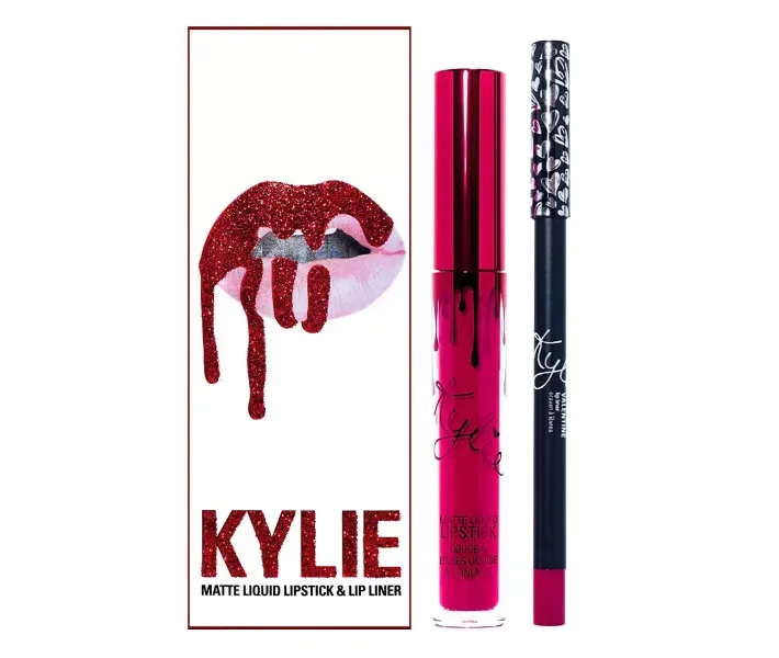 Матова помада та олівець для губ Kylie Matte Liquid Lipstick & Lip Liner Valentine