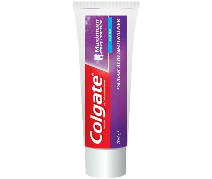 Colgate Максимальна Захист від карієсу + Нейтрализатор Цукрових Кислот зубна паста, 75 мл (8693495044554)