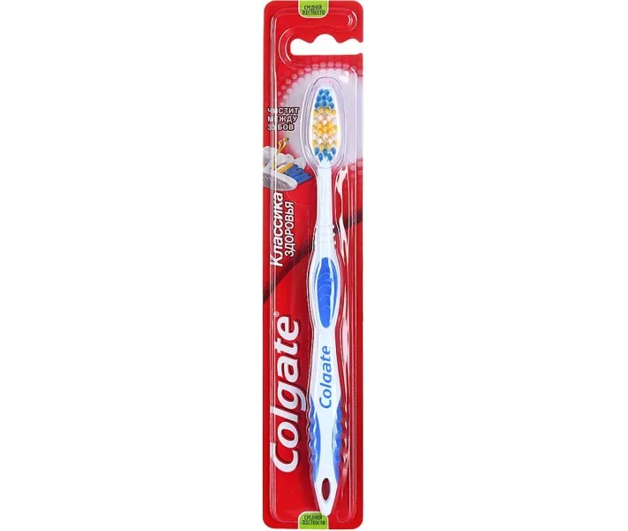 Colgate Класика Здоров'я багатофункціональна зубна щітка, середньої жорсткості (8590232000050)