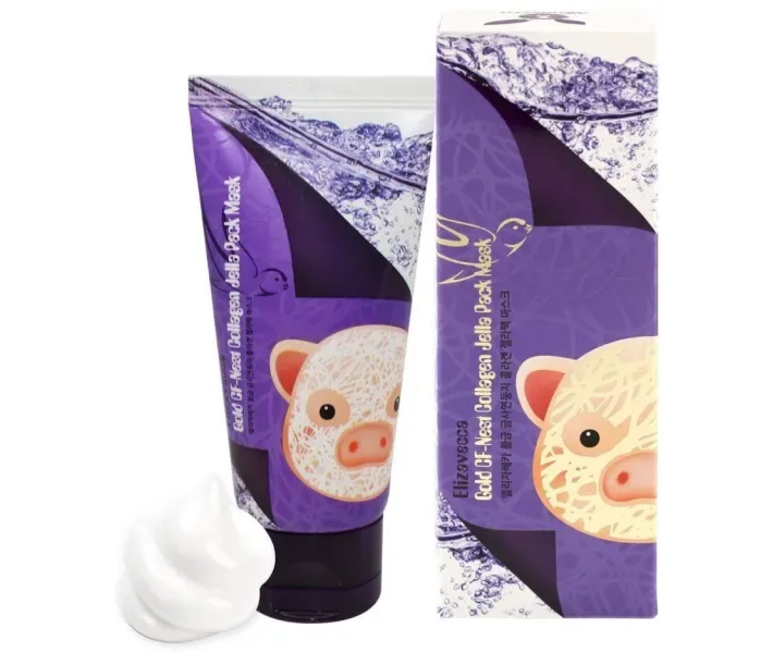 Маска-плівка для обличчя з екстрактом Ластівчиного Гнізда Elizavecca Gold Cf-Nest Collagen Jella Pack Mask