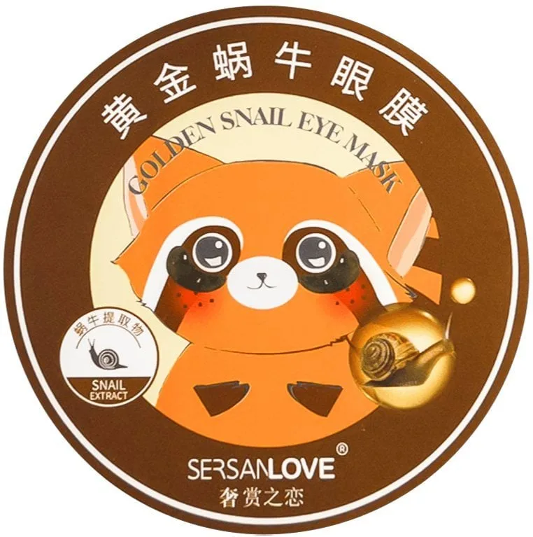 Патчі під очі гідрогелеві Sersanlove Golden Snail з муцином равлик 60 шт.