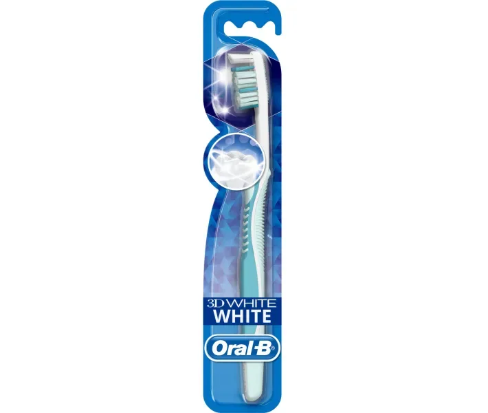 Зубна щітка Oral-B 3D White Відбілювання середня, 1 шт (3014260795085)
