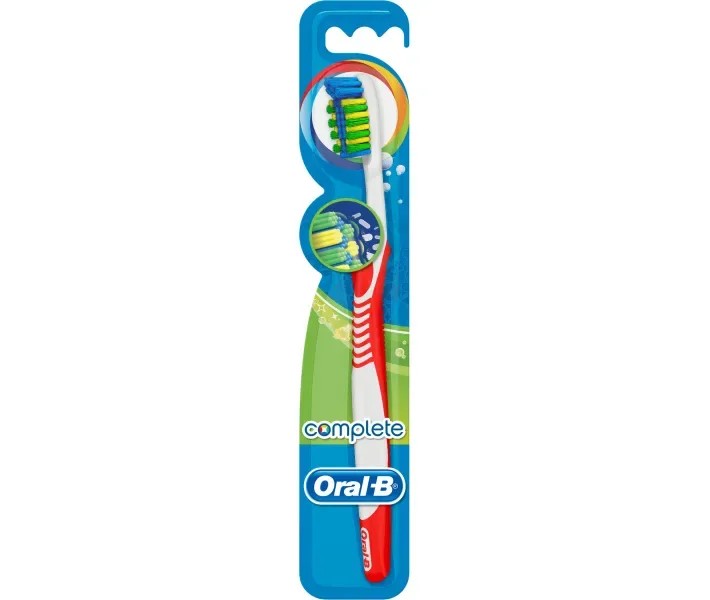 Зубна щітка Oral-B Комплекс Глибока чистка Антибактеріальне середня, 1 шт (4210201036548)