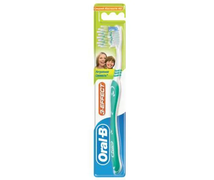 Зубна щітка Oral-B 3-Ефект Натуральна свіжість середня, 1 шт (3014260832834)