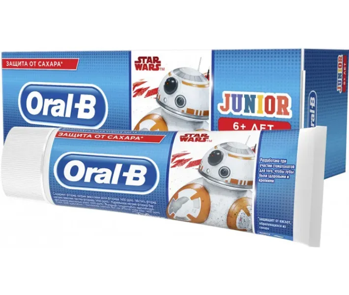 Зубна Паста Oral-B Junior Star Wars, 75 мл (8001090655141)