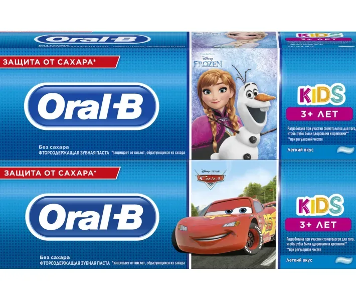 Зубна Паста Oral-B Холодне серце або Тачки, 75 мл (8001090655066)