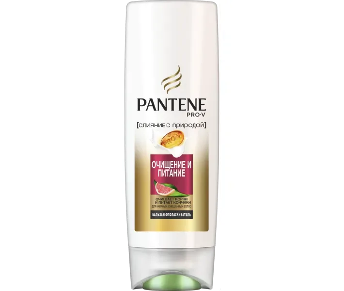 Бальзам-ополіскувач для волосся Pantene Pro-V Злиття з природою Очищення і Харчування 360 мл (4084500673861)