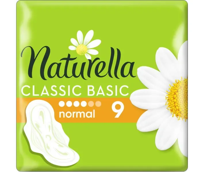 Гігієнічні Прокладки Naturella Classic Basic Normal c крильцями 9 шт (8001090160256)