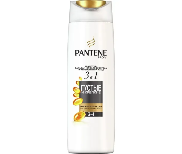 Шампунь і бальзам-ополіскувач Pantene Pro-V 3 в 1 Густі та міцні 360 мл (8001090673329)