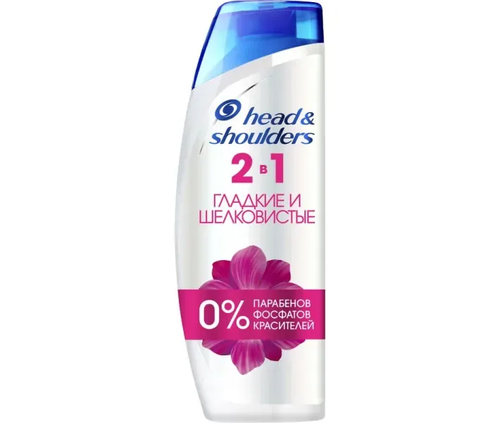 Шампунь-кондиціонер Head&Shoulders 2 в 1 Гладке та шовковисте, 400 мл