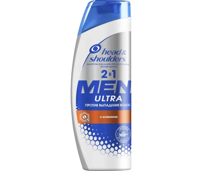Шампунь і бальзам-ополіскувач проти лупи Head & Shoulders Проти випадання волосся для чоловіків 400 мл (4015600765187)