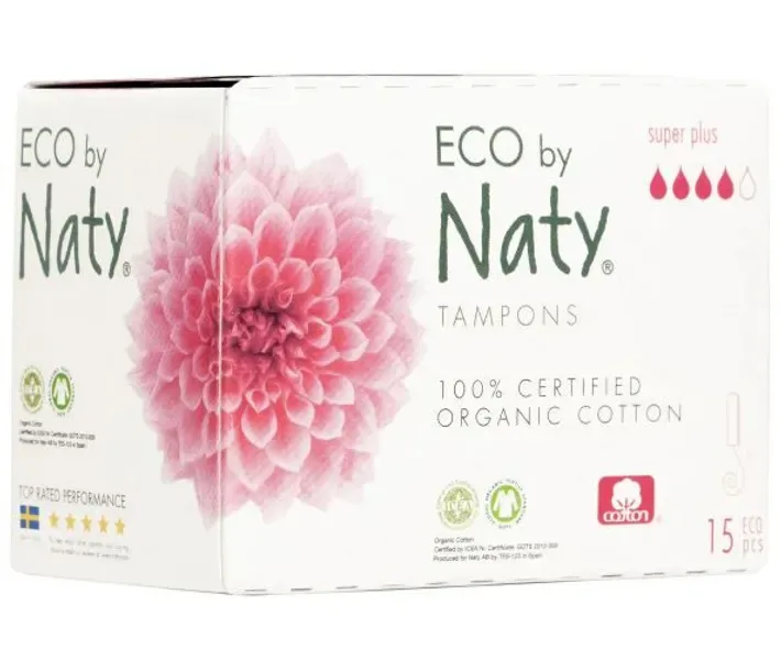 Органічні тампони Eco by Naty Super Plus 15 шт