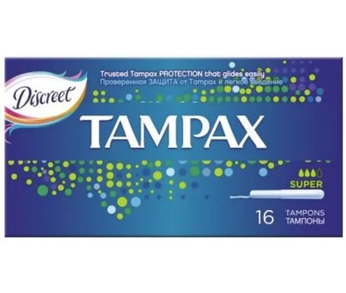 Тампони Tampax Super Duo з аплікатором 16 шт (4015400075097)