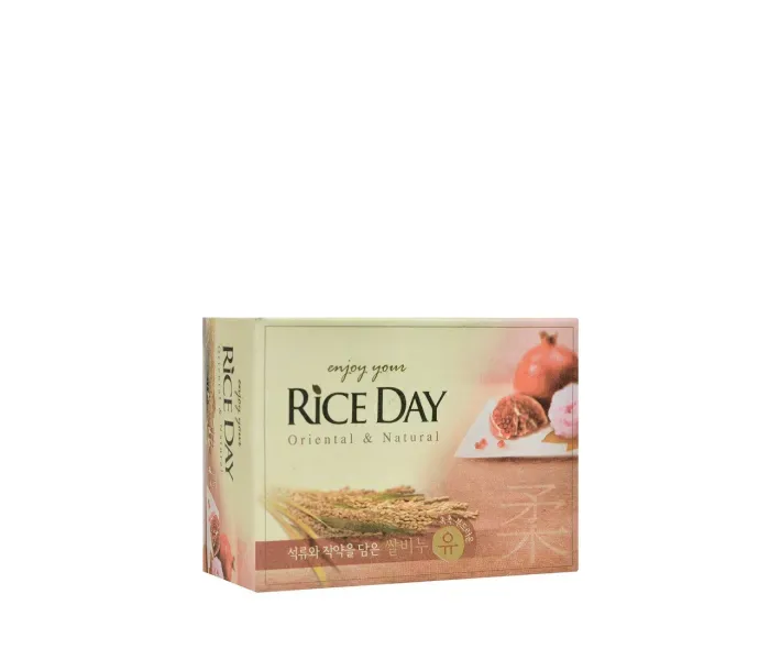 Мыло туалетное с экстрактом граната и пиона CJ Lion Rice Day Oriental Natural Pomegranate Soap, 100 г