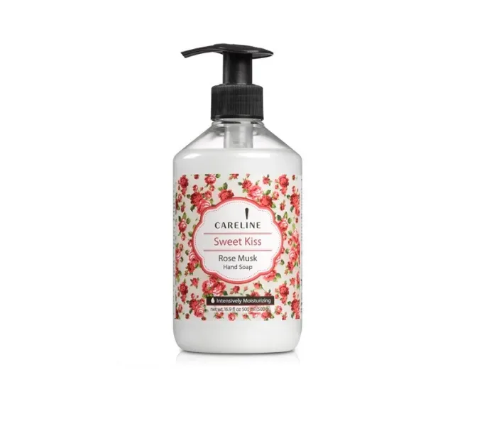 Жидкое мыло с ароматом мускуса и розы Careline Sweet Kiss Musk Rose 500 мл