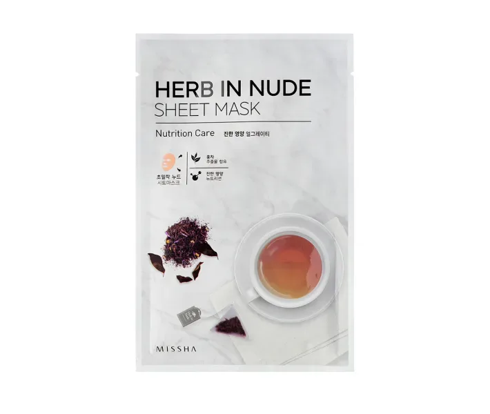 Питательная маска для лица Missha Herb In Nude Sheet Mask Nutrition Care, 23 г