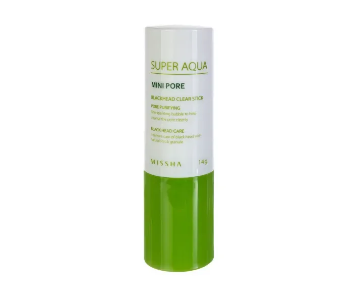 Що очищає стик для особи Missha Super Aqua Mini Pore Black Head, 14 г