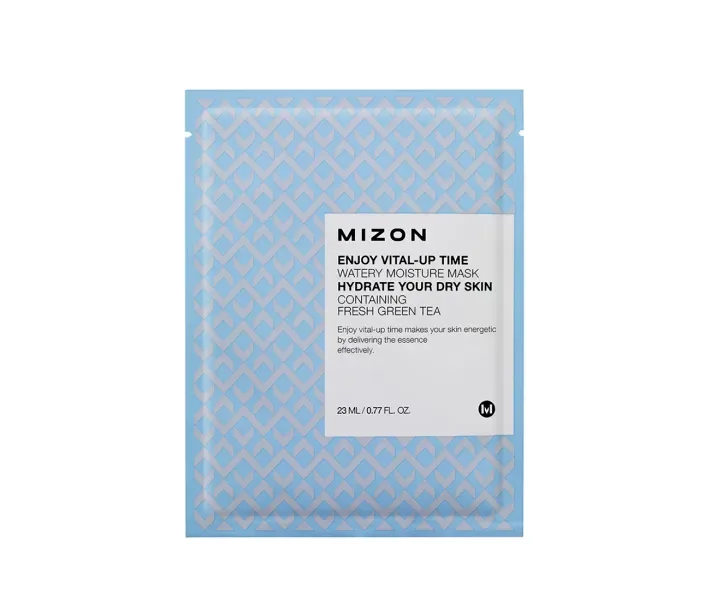Маска с экстрактом зеленого чая Mizon Enjoy Vital-Up Time Watery Moisture Mask, 23 мл