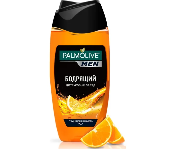 Palmolive MEN бадьорить Цитрусовий Заряд чоловічий гель для душу і шампунь 2 в 1, 250 мл (8693495047364)