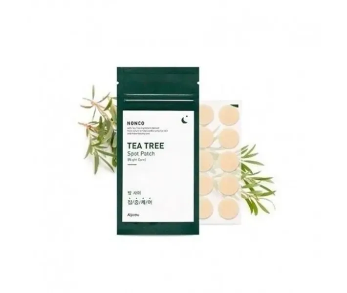 Точкові нічні патчі A'pieu Nonco Tea Tree Spot Patch Night Care
