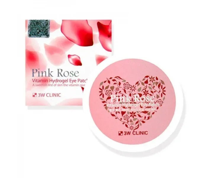 3W CLINIC PINK ROSE VITAMIN HYDROGEL EYE PATCH