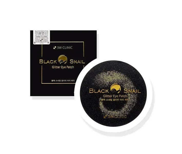 3W CLINIC BLACK SNAIL GLITTER EYE PATCH