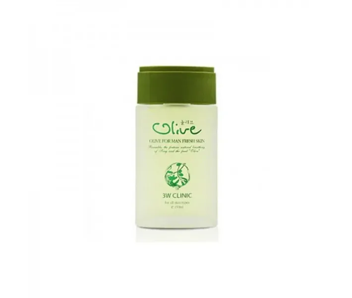 Зволожуючий тонер з оливою для чоловіків 3w Clinic Olive For Man Fresh Skin