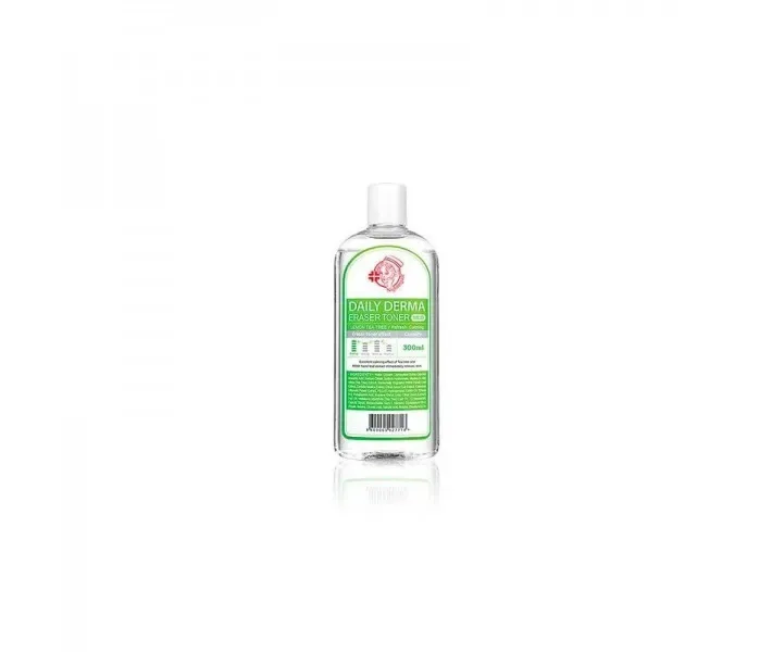 М'який тонер-пілінг з AHA і BHA кислотами Nightingale Daily Derma Eraser Toner Lemon Tea Tree