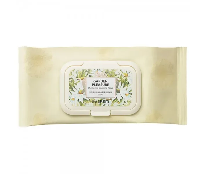 Серветки, що очищають The Saem Garden Pleasure Chamomile Cleansing Tissue