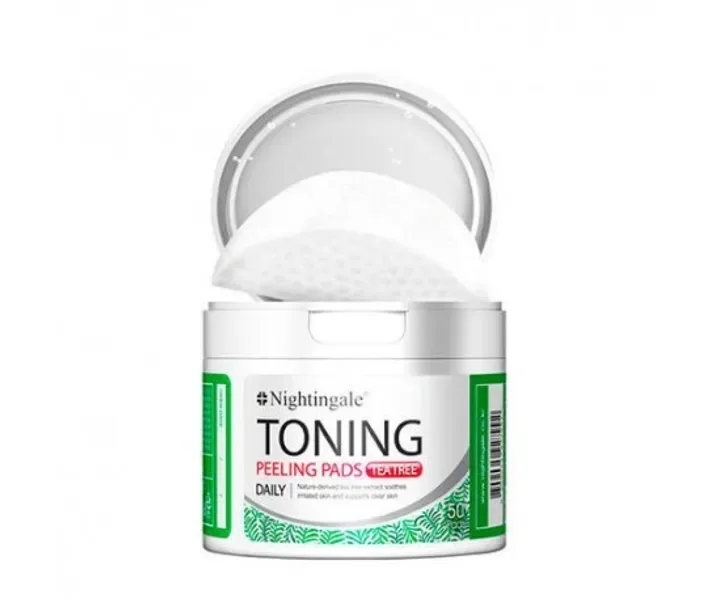 Очищаючі спонж Nightingale Toning Peeling Pads Tea Tree Pouch