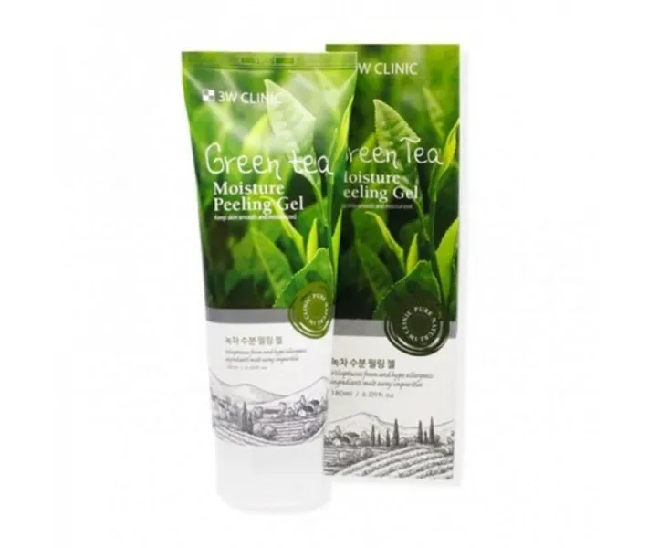 Пілінг скатка 3W Clinic Moisture Peeling Gel - Green tea