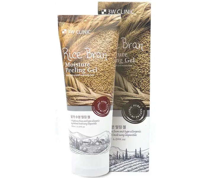 Пілінг скатка 3W Clinic Moisture Peeling Gel - Rice Bran