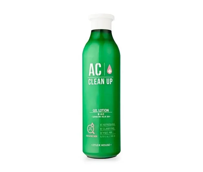Гель-лосьйон для проблемної шкіри, 200мл/30мл/15мл Etude House AC Clean Up Gel Lotion
