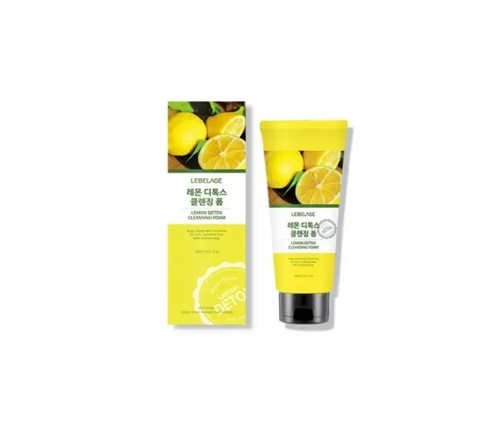 Лимонна детокс пінка Lebelage Lemon Detox Cleansing Foam