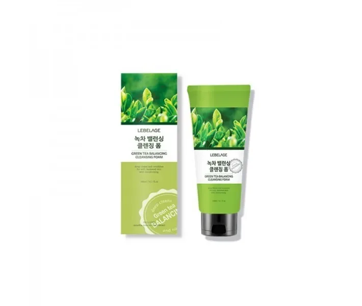 Пінка з зеленим чаєм Lebelage Green Tea Balancing Cleansing Foam