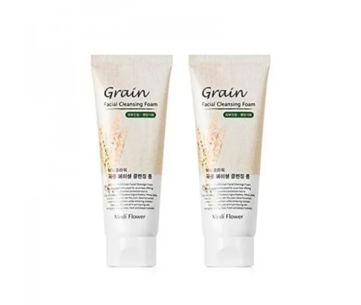 Пінка зі злаками Medi Flower Grain Facial Cleansing Foam